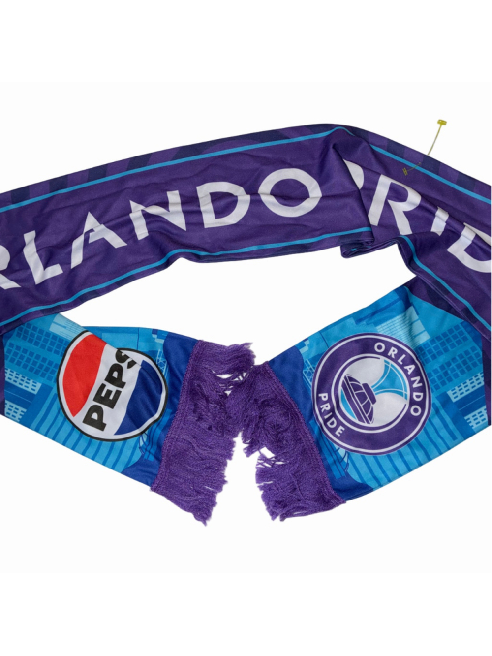 Orlando Pride Lightweight Soccer Scarf Purple Blue